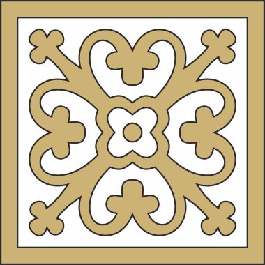 Vektör altın ve siyah antik Roma süsü elementleri. Kalıpların klasik Avrupa parçaları. Lili ve Krovn