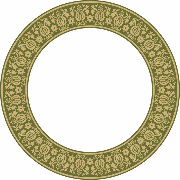 Yeşil antik Rus aksesuarlı saf altın taşıyıcı. Slav sınırı, çerçeve. Çember, halka. Kraliyet odalarının resimleri.