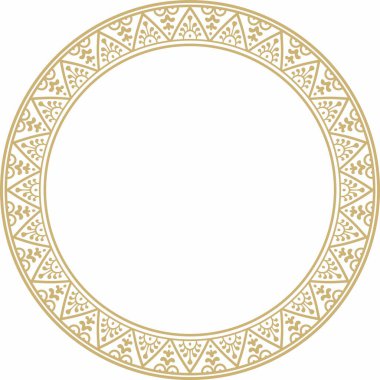 Altın sınır, çerçeve, Pompeii yüzüğü. Çember Napoli süsü. Antik Roma Sanatı