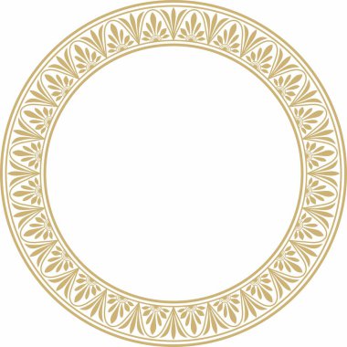 Altın kaplama klasik Yunan aksesuarı. Kalıp, Antik Yunan çemberi. Roma İmparatorluğu Sınır, Çerçeve, Yüzüğü