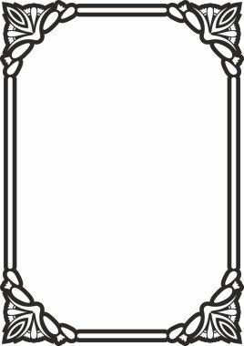 Klasik Yunan siyah monokrom kare süsü. Vektör deseni, antik Yunan dikdörtgeni. Avrupa sınırı