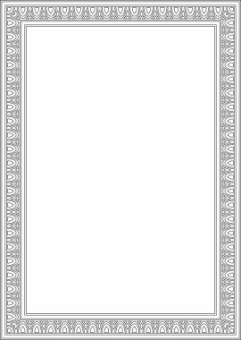 Klasik Yunan siyah ana hatlı kare süsü. Vektör deseni, antik Yunan dikdörtgeni. Avrupa sınırı