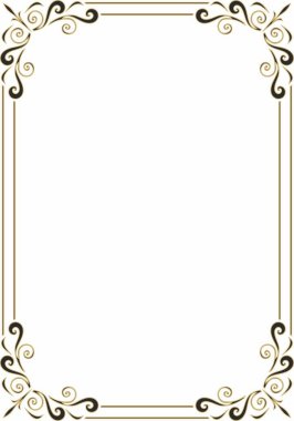 Klasik Yunan siyah ve altın kare süsü. Vektör deseni, antik Yunan dikdörtgeni. Avrupa sınırı