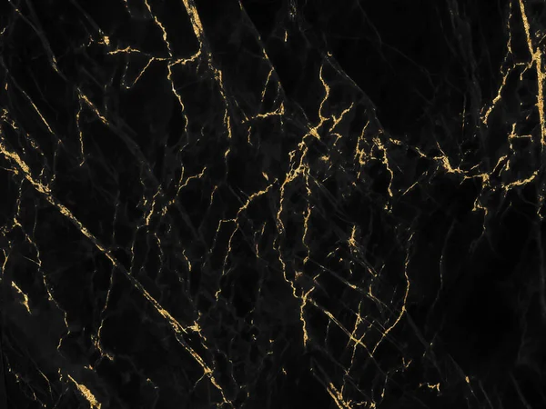 Black Marble Golden Veins Black Marble Natural Pattern Background Abstract — Fotografia de Stock
