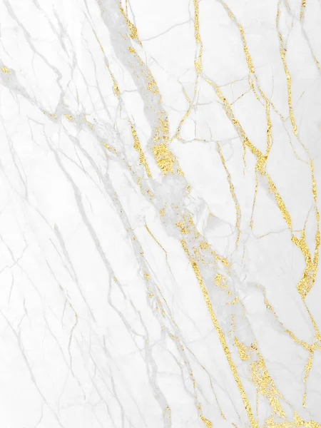 White Gold Marble Luxury Wall Texture Shiny Golden Veins Pattern — Foto de Stock