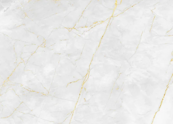 Fehér Arany Márvány Luxus Fal Textúra Fényes Arany Vénák Minta — Stock Fotó