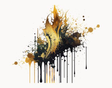 Aesthetic illustration. riot of color, idea invested in the work, unique, fantasy, thinking, liquid, artist, bright colors, designer, canvas. Creative concept. vector illustration.