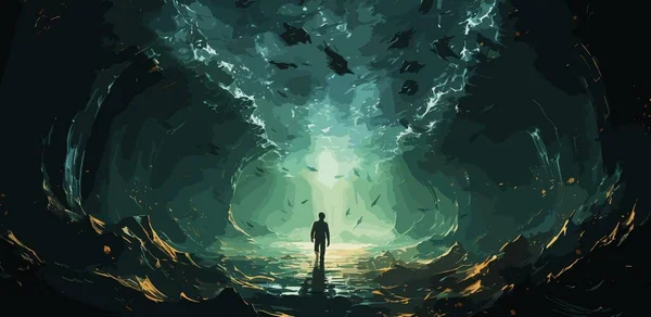 Alnoe mavi denizde düşen adam