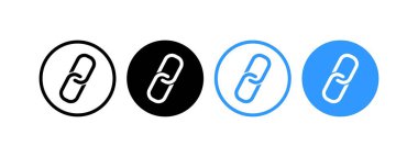 Ataç düğmeleri simgeleri. Pin düğmesi. Farklı stiller. Vektör simgeleri