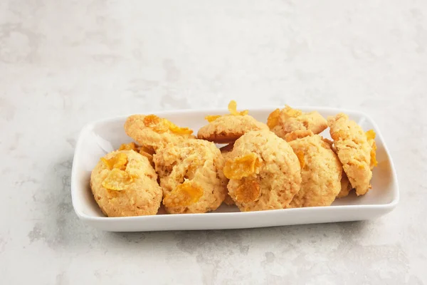 Cornflakes Butterplätzchen Beliebt Während Eid Fitr Indonesien — Stockfoto