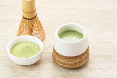 Japon Matcha İçkisi, geleneksel yeşil çay 