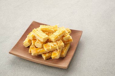 Çıtır Kaastengels Kurabiyeleri. Hollanda, Endonezya 'da Kurban Bayramı sırasında popüler olan Endonezya kurabiyelerinden etkilendi