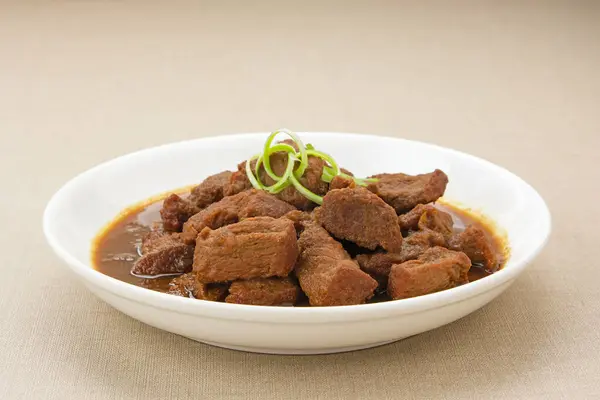 stock image Daging Kelem, made from beef, coconut milk and spices. Indonesian food