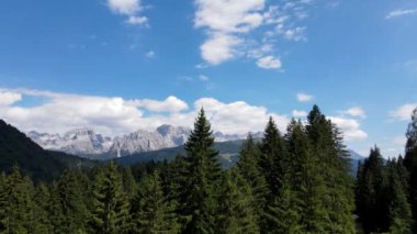 Aerial Drone - Summer Landscape in the Italian Alps