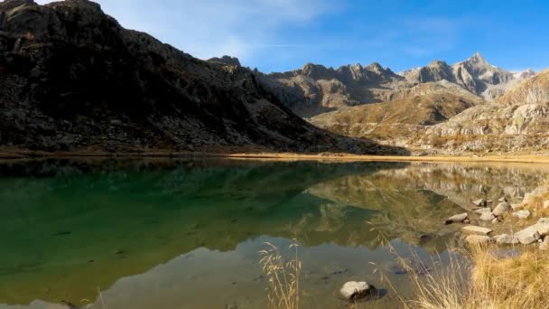 Paisagem Alpina Lago Dolomita Cornisallo Itália — Vídeo de Stock