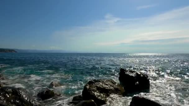 意大利瓦拉泽的Seascape — 图库视频影像