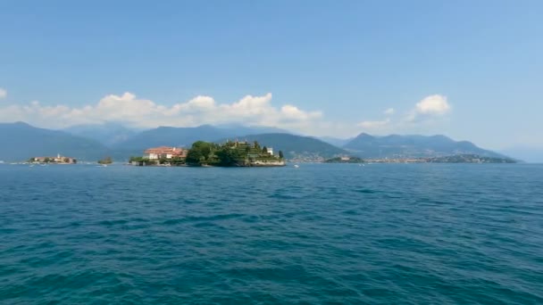 Italská Krajina Borromejských Ostrovech Itálie — Stock video