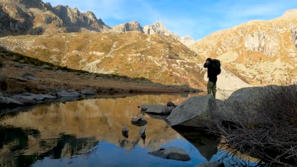 Abenteuer Auf Dem See Von Cornisello Italien — Stockvideo