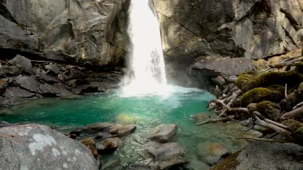 Landschap Casina Muta Watervallen Italië — Stockvideo