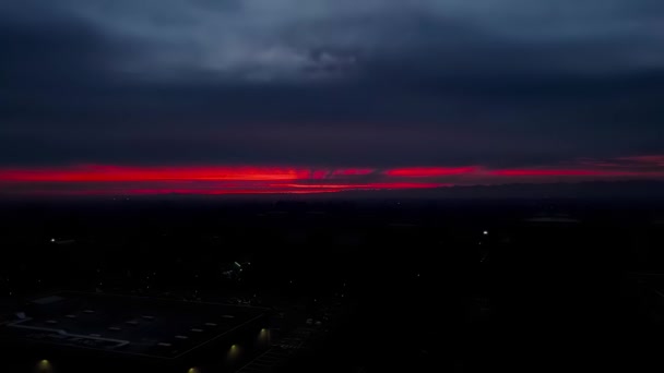 Şehirde Günbatımı — Stok video