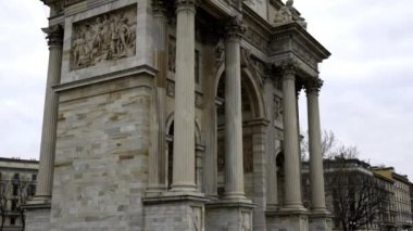  İtalyan Anıtları - Arco della Pace Milan İtalya