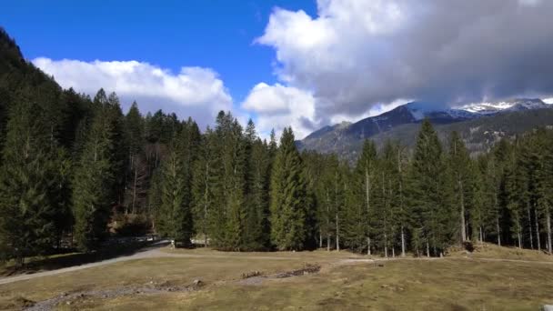 Alpenlandschap Italiaanse Dolomieten — Stockvideo