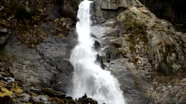 Fantastyczny Krajobraz Wodospadzie Lares Włochy — Wideo stockowe