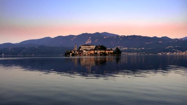 Isla San Giulio Tesoro Escondido Lago Orta — Vídeo de stock