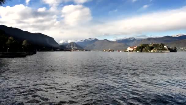 Осінні Пейзажі Борромейські Острови — стокове відео