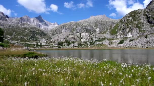 Сказочный Пейзаж Итальянских Доломитовых Альпах — стоковое видео