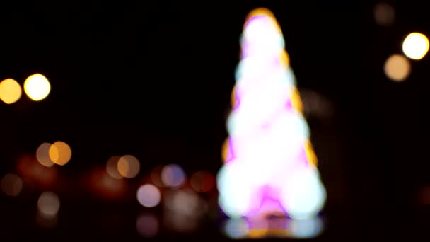 Bokeh Christmas Tree 2023 — стоковое видео