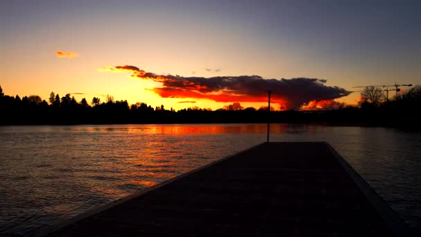 マッジョーレ湖の日没の魔法 — ストック動画