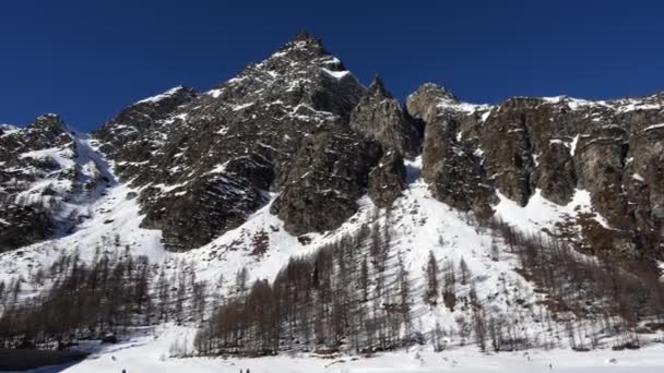 Talya Alpe Devero Kış Manzarası — Stok video