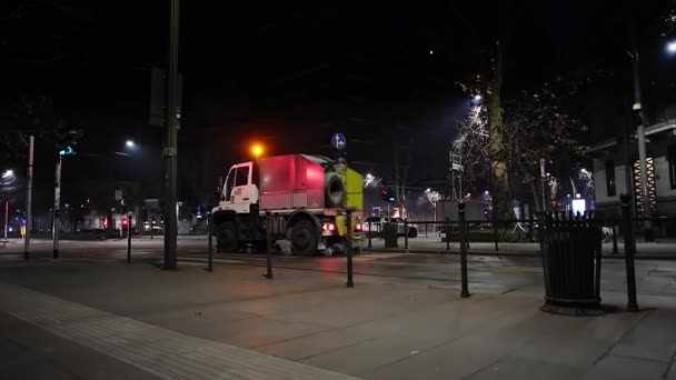 Paisajes Nocturnos Corso Sempione Milán — Vídeos de Stock