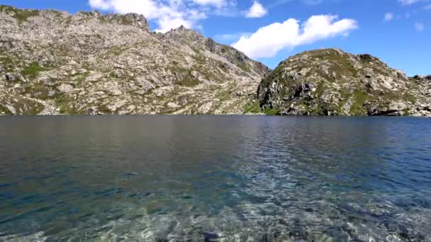 Λίμνη Δολομίτη Serodoli Ιταλία — Αρχείο Βίντεο