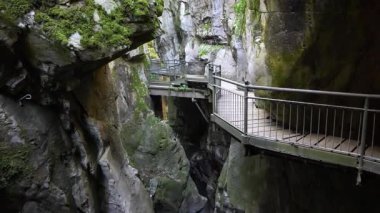 Orrido di Bellano İtalya 'sının muhteşem manzarası