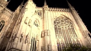 Gece sahneleri - Milan Katedrali, İtalya