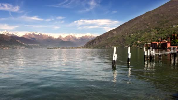 Wiosenny Krajobraz Bellano Nad Jeziorem Como Włochy — Wideo stockowe