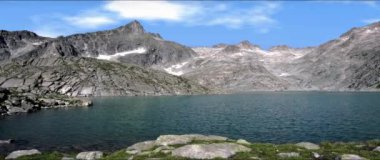 İtalyan Dolomitlerinde Buzul Vedretta Gölü - Anamorfik lens