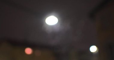 Gece Sahneleri - Şehre Kar yağışı.