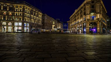 Gece Sahneleri - Milan Piazza Cordusio, İtalya 03-28-2025