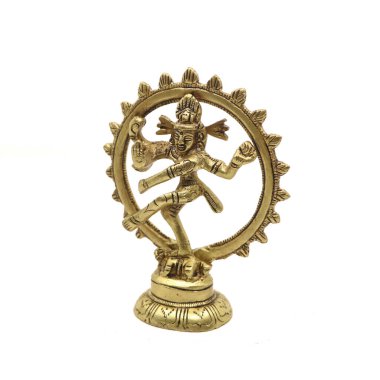 Lord Shiva 'nın dans eden antik heykeli. Nadir bulunan pirinç metalden yapılma natraj da denir.