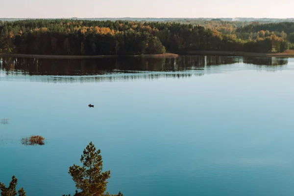 Lake Baltieji Lakajai Labanoras Regional Park Lithuania Bird Eye View — Stock Photo, Image