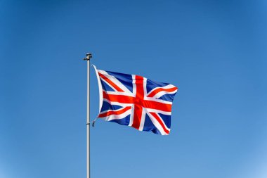 Büyük Britanya Birleşik Bayrağı Mavi Gök 'e Karşı.