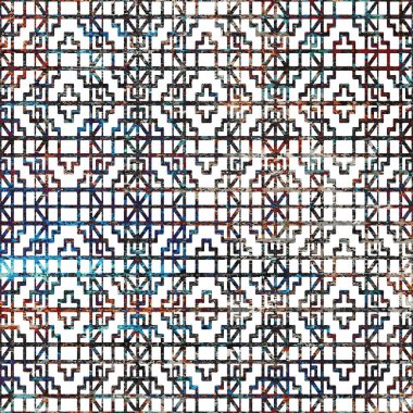 Yaratıcı bir doku yüzeyinde yüksek çözünürlüklü geometri dokusu tekrar deseni