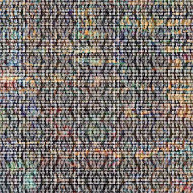 Yaratıcı bir doku yüzeyinde yüksek çözünürlüklü modern Geometri ve dekor tekrarı deseni