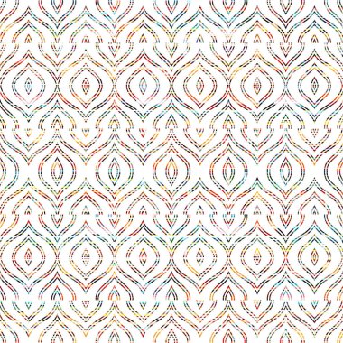 Yaratıcı bir doku yüzeyinde yüksek çözünürlüklü modern Geometri ve dekor tekrarı deseni