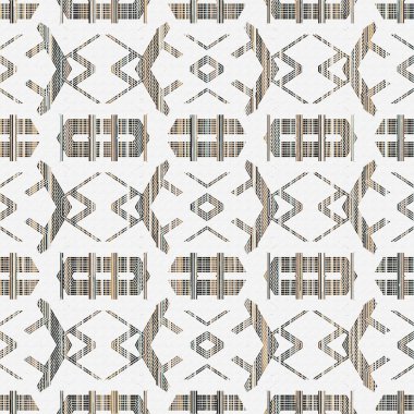 Yaratıcı bir doku yüzeyinde yüksek çözünürlüklü modern Geometri ve dekor tekrarı deseni