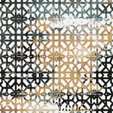 Yaratıcı bir doku yüzeyinde yüksek çözünürlüklü modern Geometri ve dekor tekrarı deseni