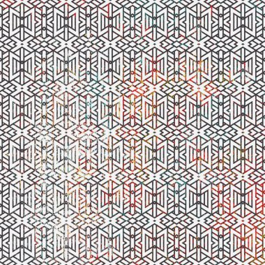 Yaratıcı bir doku yüzeyinde yüksek çözünürlüklü modern Geometri ve dekor tekrarı deseni